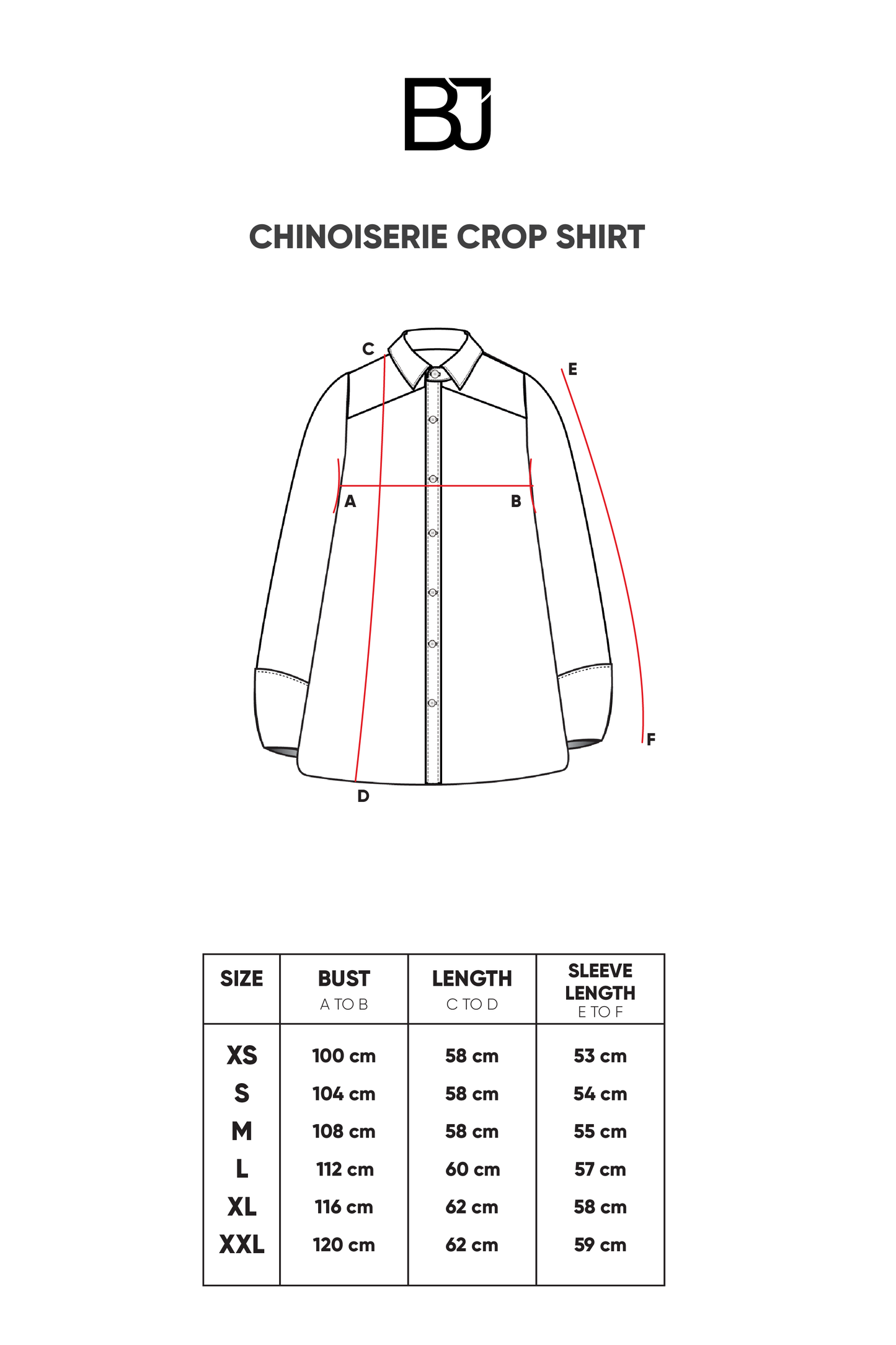 Chinoiserie Crop Shirt - Navy