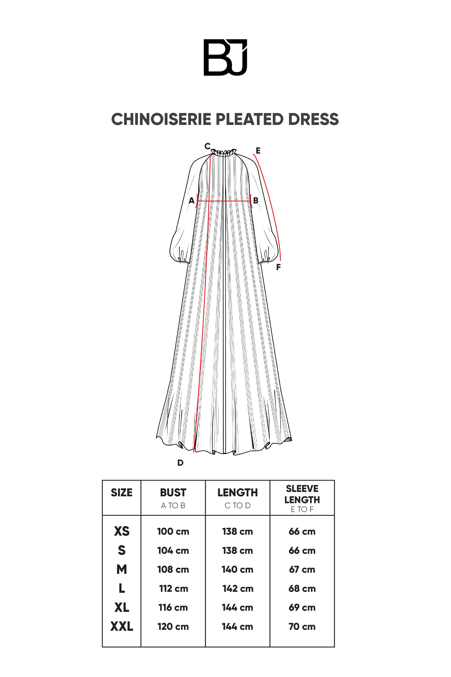 Chinoiserie Pleated Dress - White