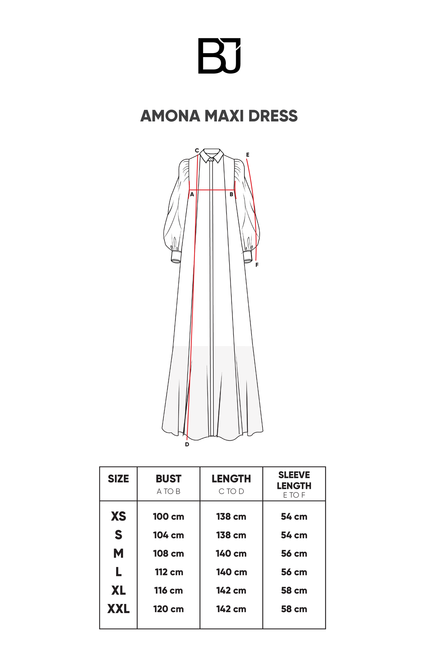 Amona Maxi Dress - Black