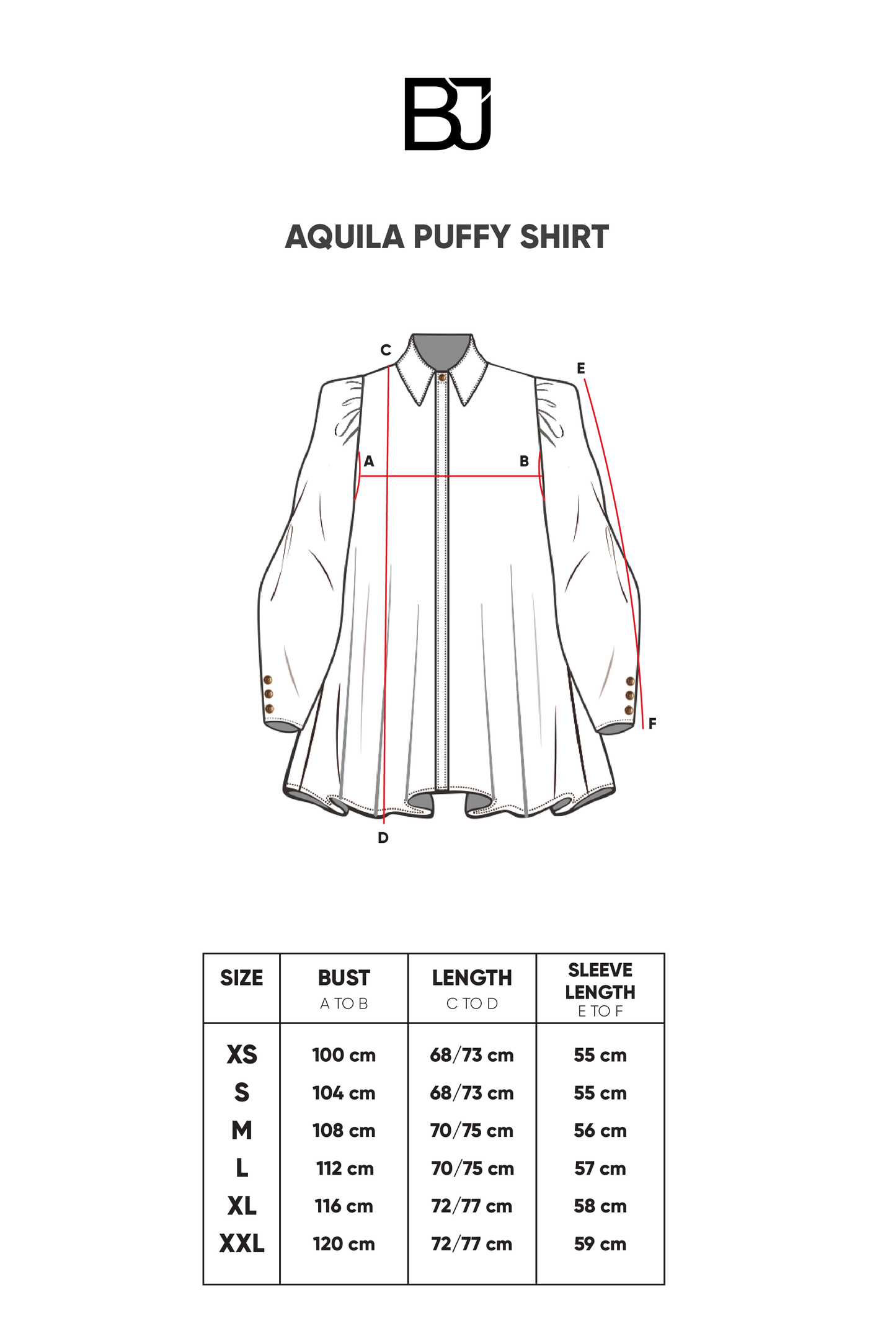 Aquila Puffy Shirt - Crimson