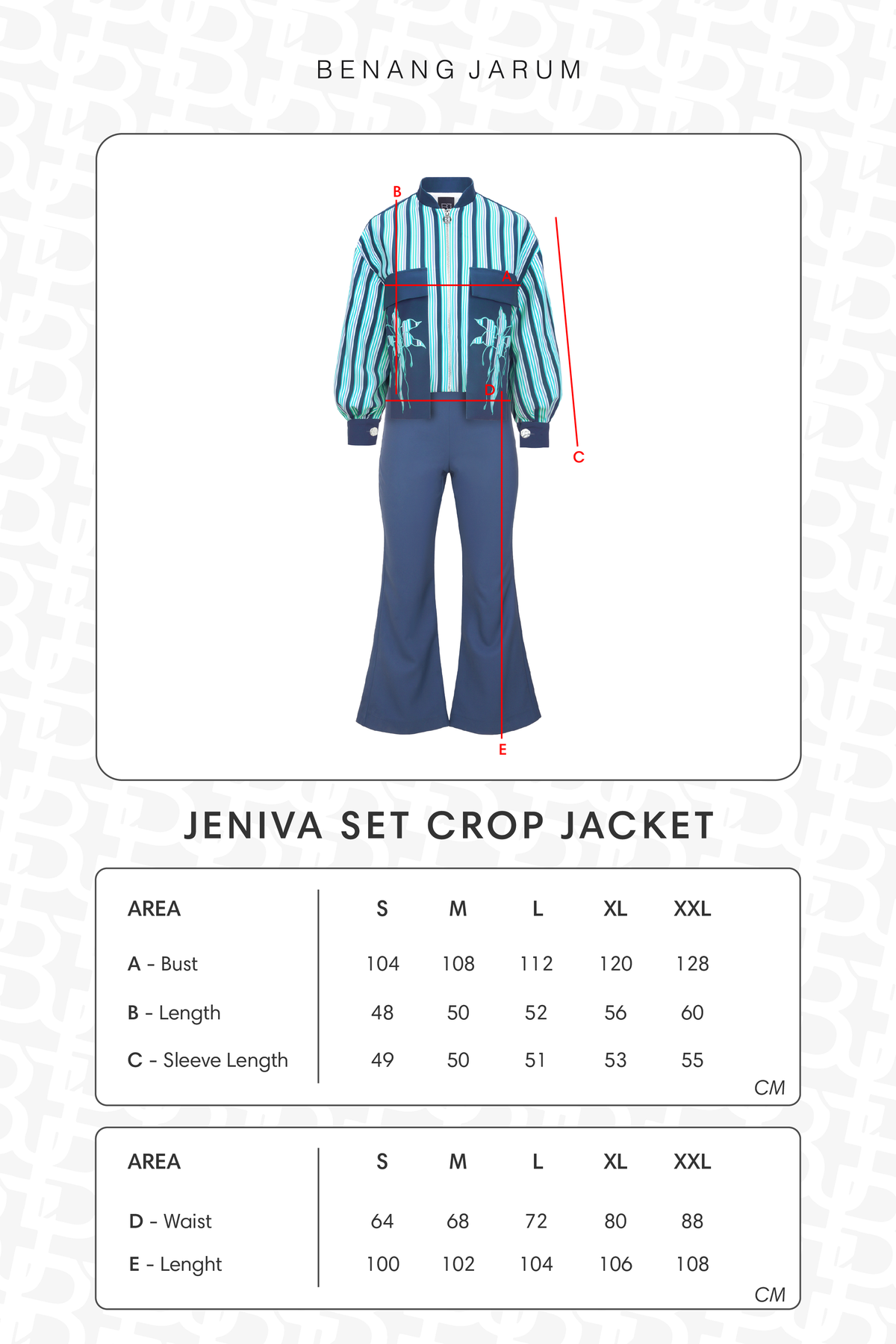 Jeniva Set Crop Jacket - Naval Blue