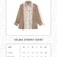 Velma Stripey Shirt - Brown