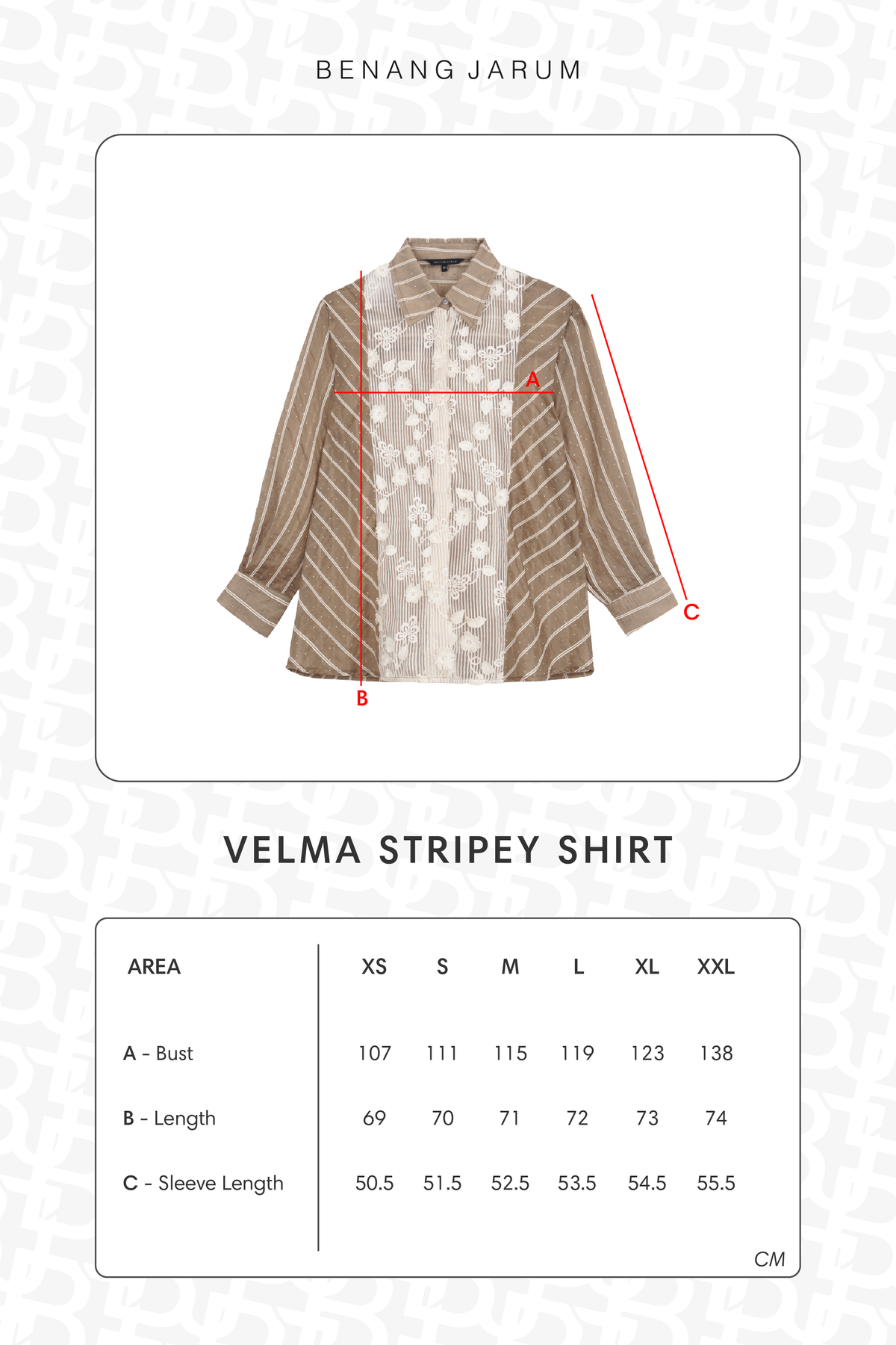 Velma Stripey Shirt - Brown