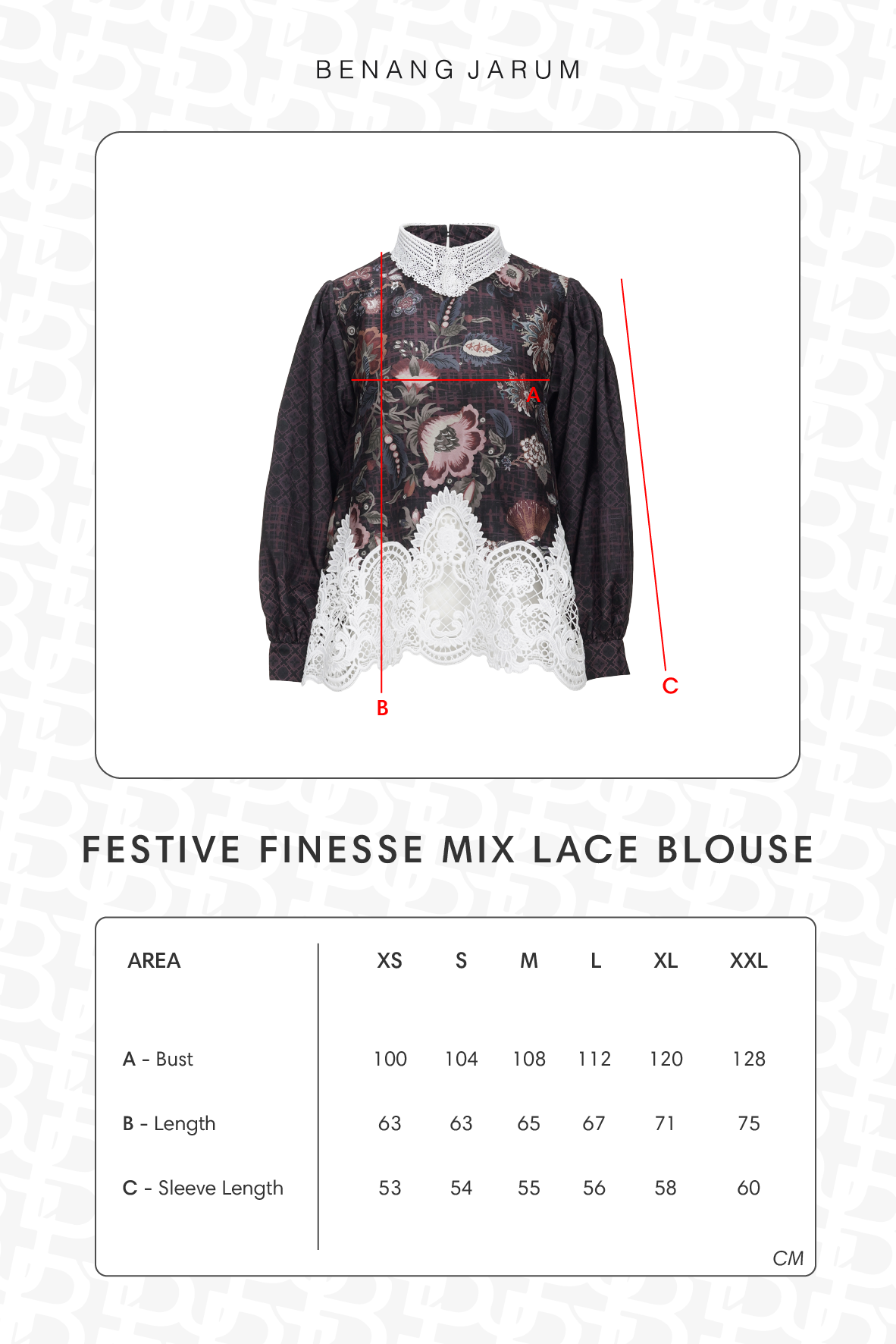 Festive Finesse Mix Lace Blouse - Blush