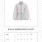 Rielle Embroidery Shirt - White