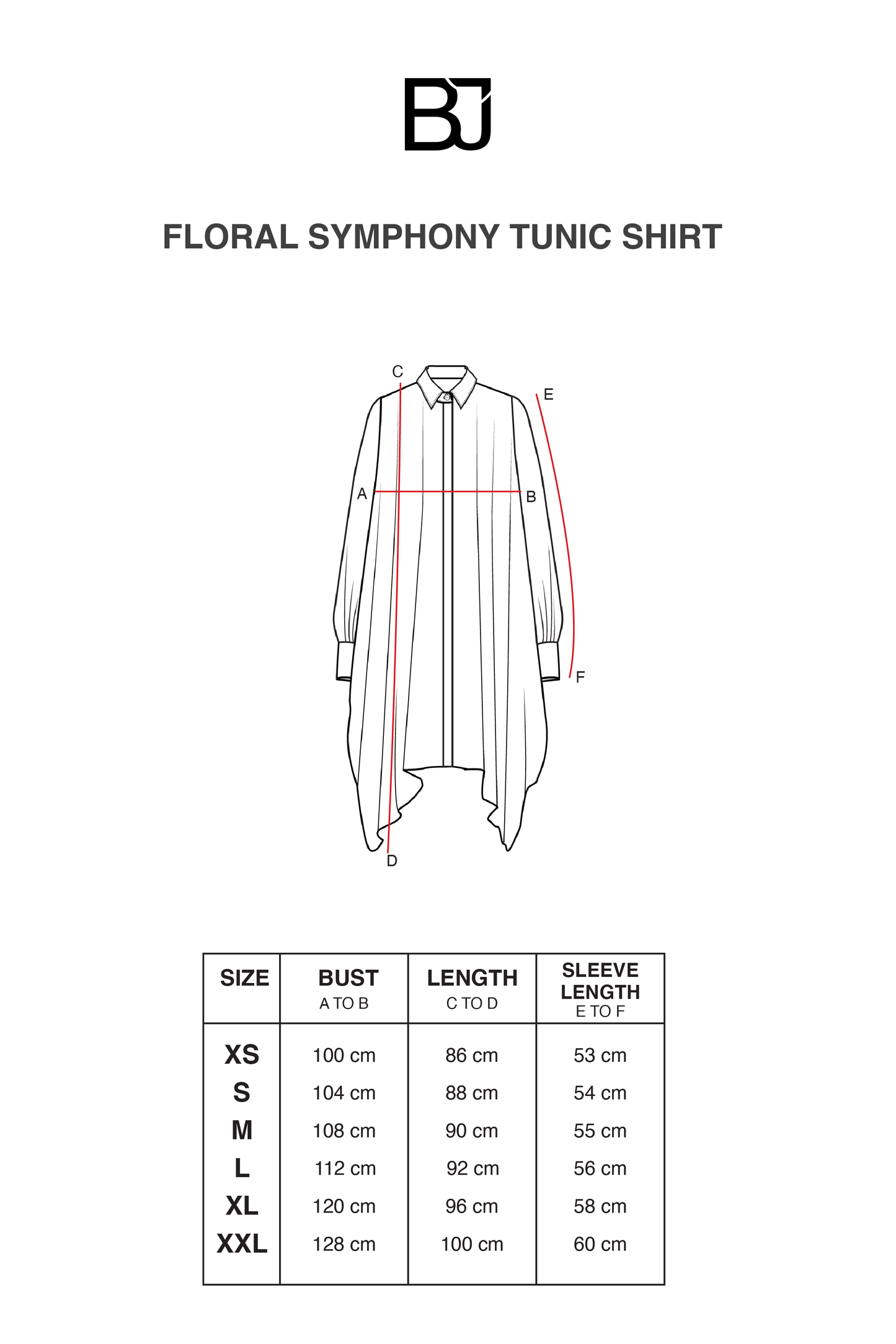 Floral Symphony Tunic Shirt - Hydrangea