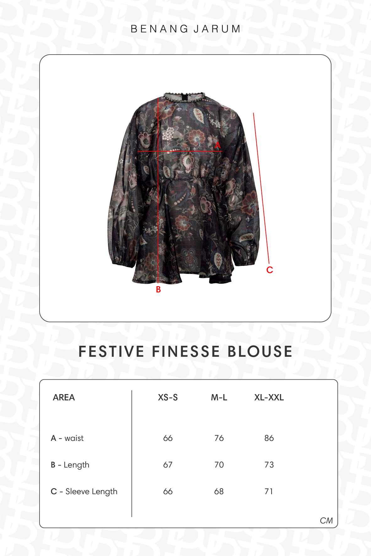 Festive Finesse Blouse - Maple