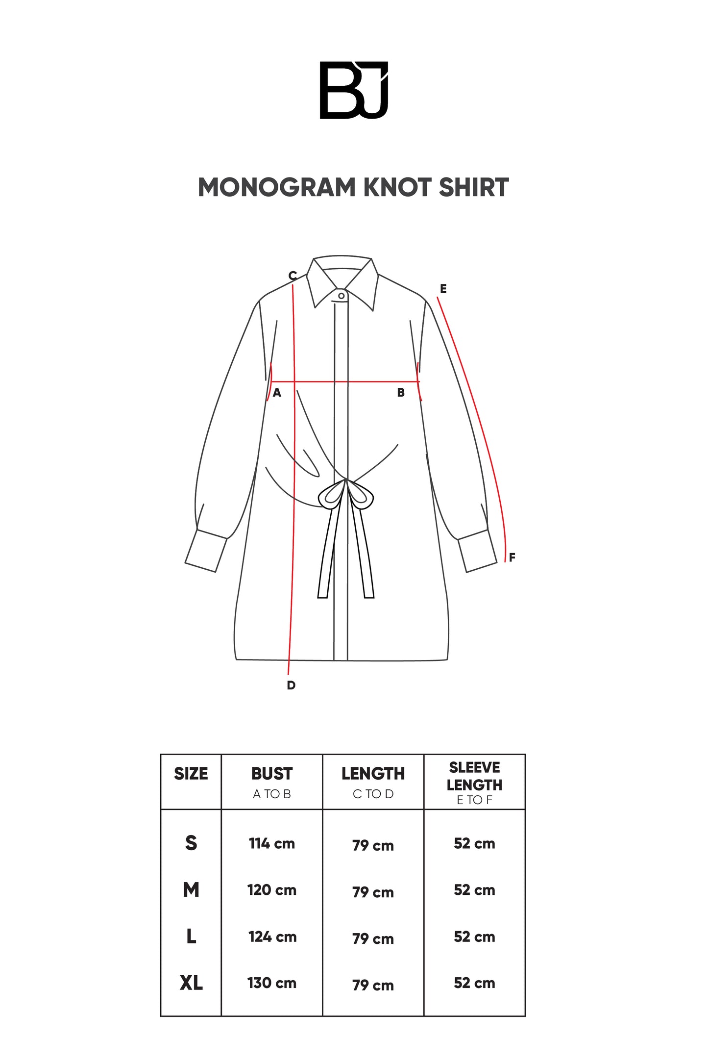 Monogram Knot Shirt - Dusty Mauve