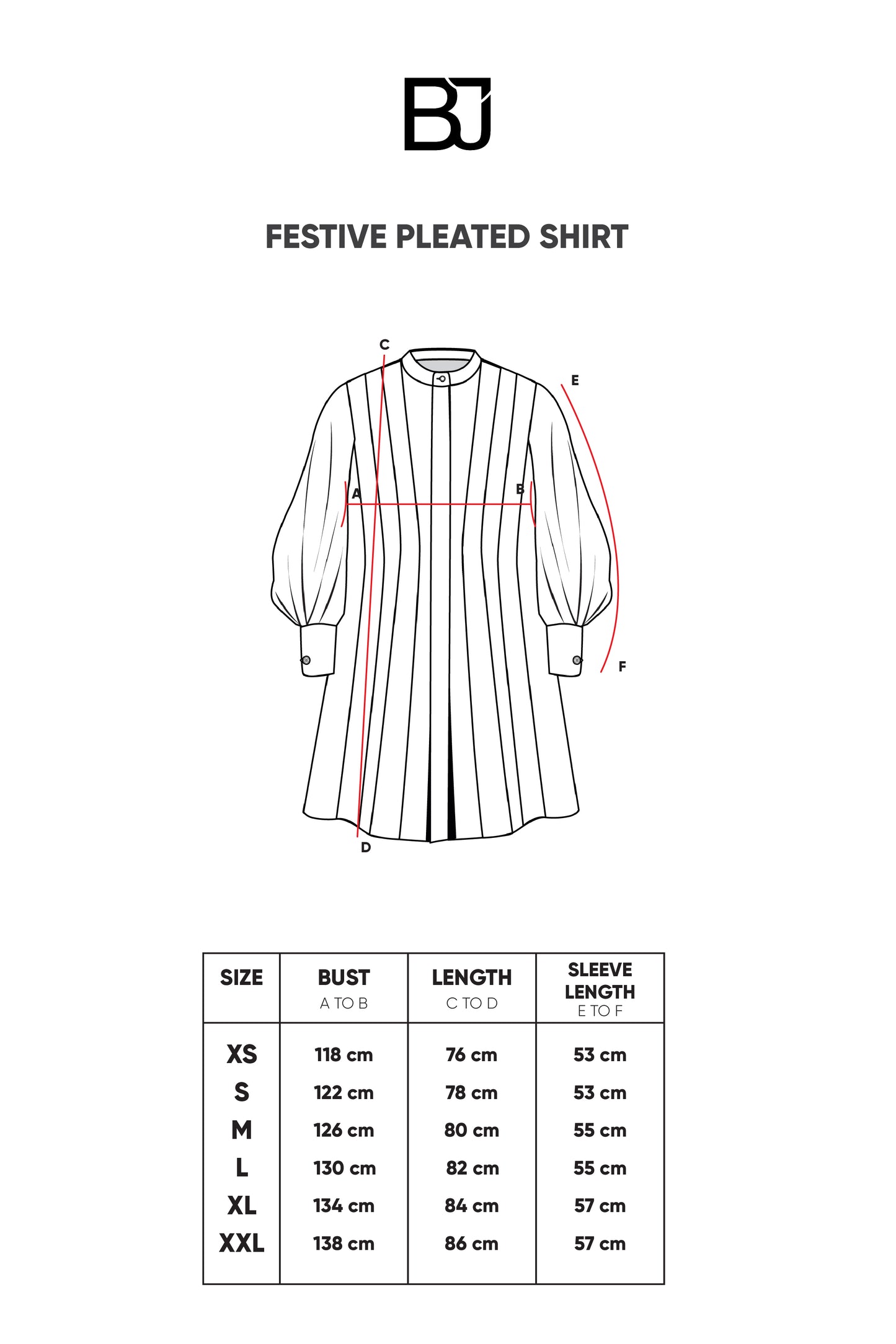 Festive Pleated Shirt - Ivory