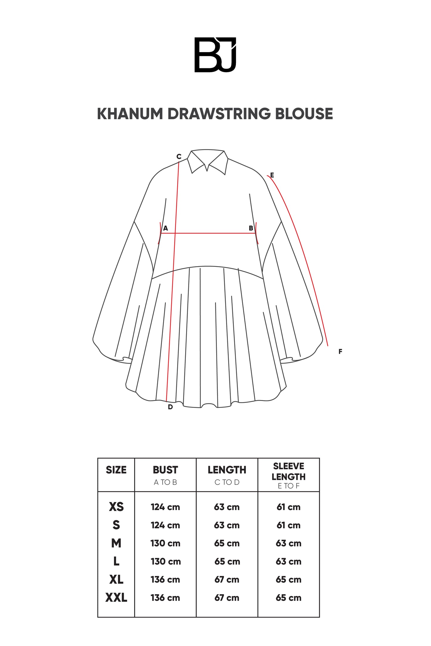Khanum Drawstring Blouse - Maroon