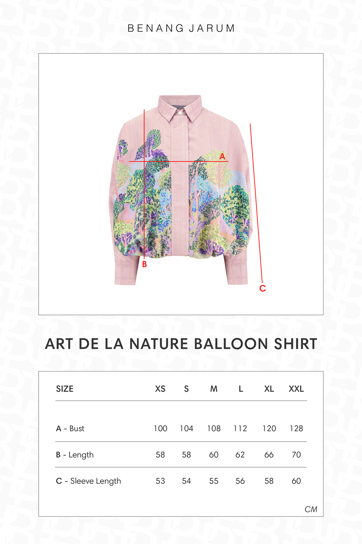 Art De La Nature Balloon Shirt - Pink