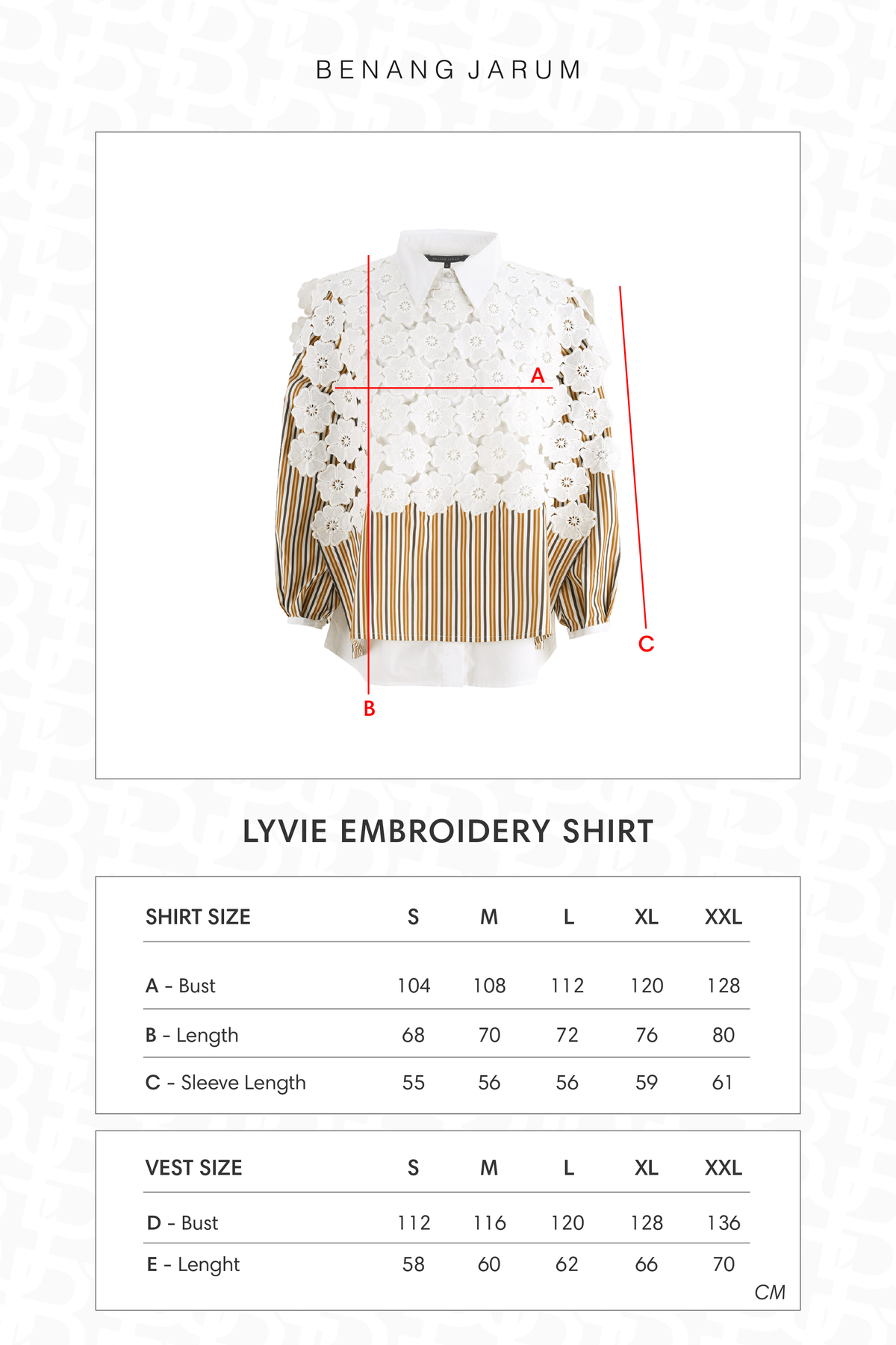 Lyvie Embroidery Shirt - Marigold