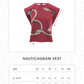 Nauticagram Vest - Red Tide