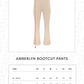 Amberlyn Bootcut Pants - Vanilla