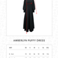 Amberlyn Puffy Dress - Black
