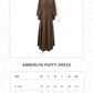 Amberlyn Puffy Dress - Brown