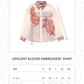 Opulent Bloom Embroidery Shirt - Petal Cream