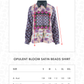 Opulent Bloom Satin Beads Shirt - Floral Ink