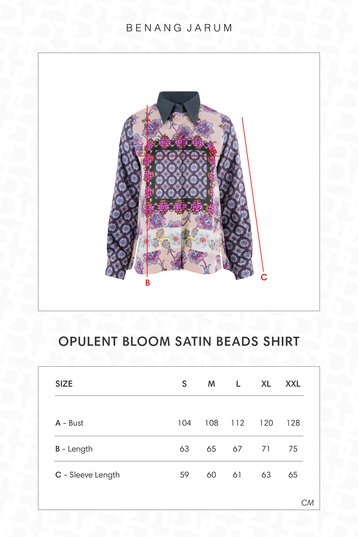 Opulent Bloom Satin Beads Shirt - Floral Ink