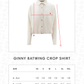 Ginny Batwing Crop Shirt - Vanilla