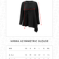 Nirma Asymmetric Blouse - Black