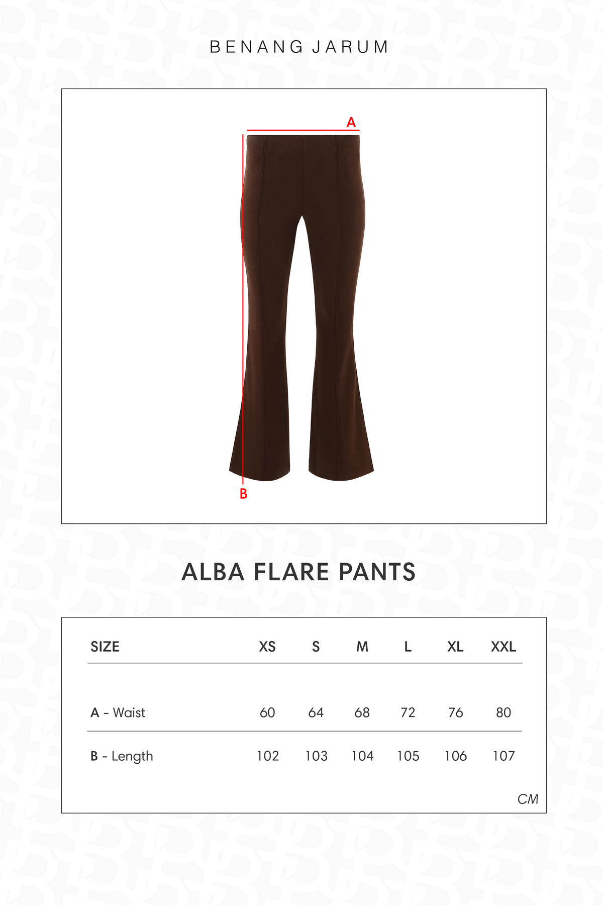 Alba Flare Pants - Brown