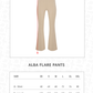 Alba Flare Pants - Vanilla