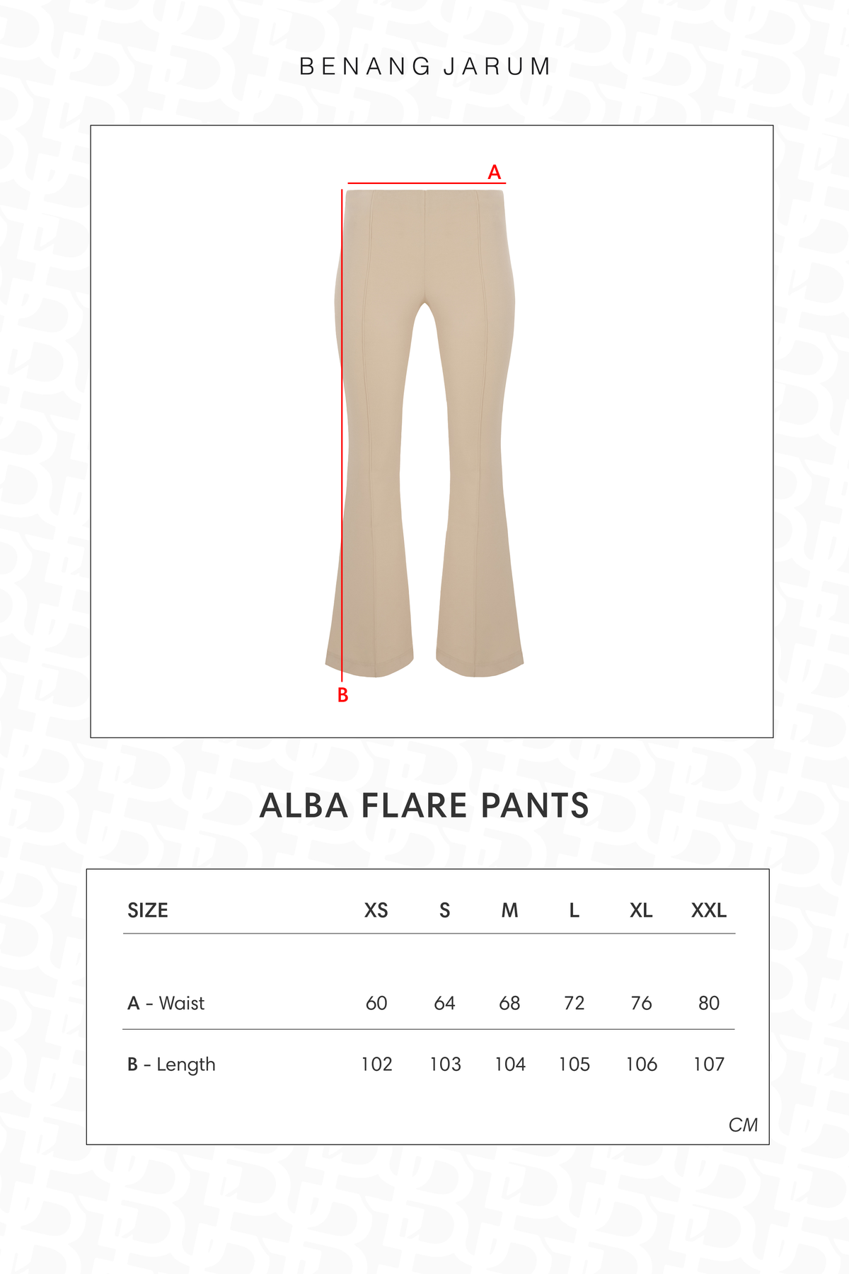 Alba Flare Pants - Vanilla