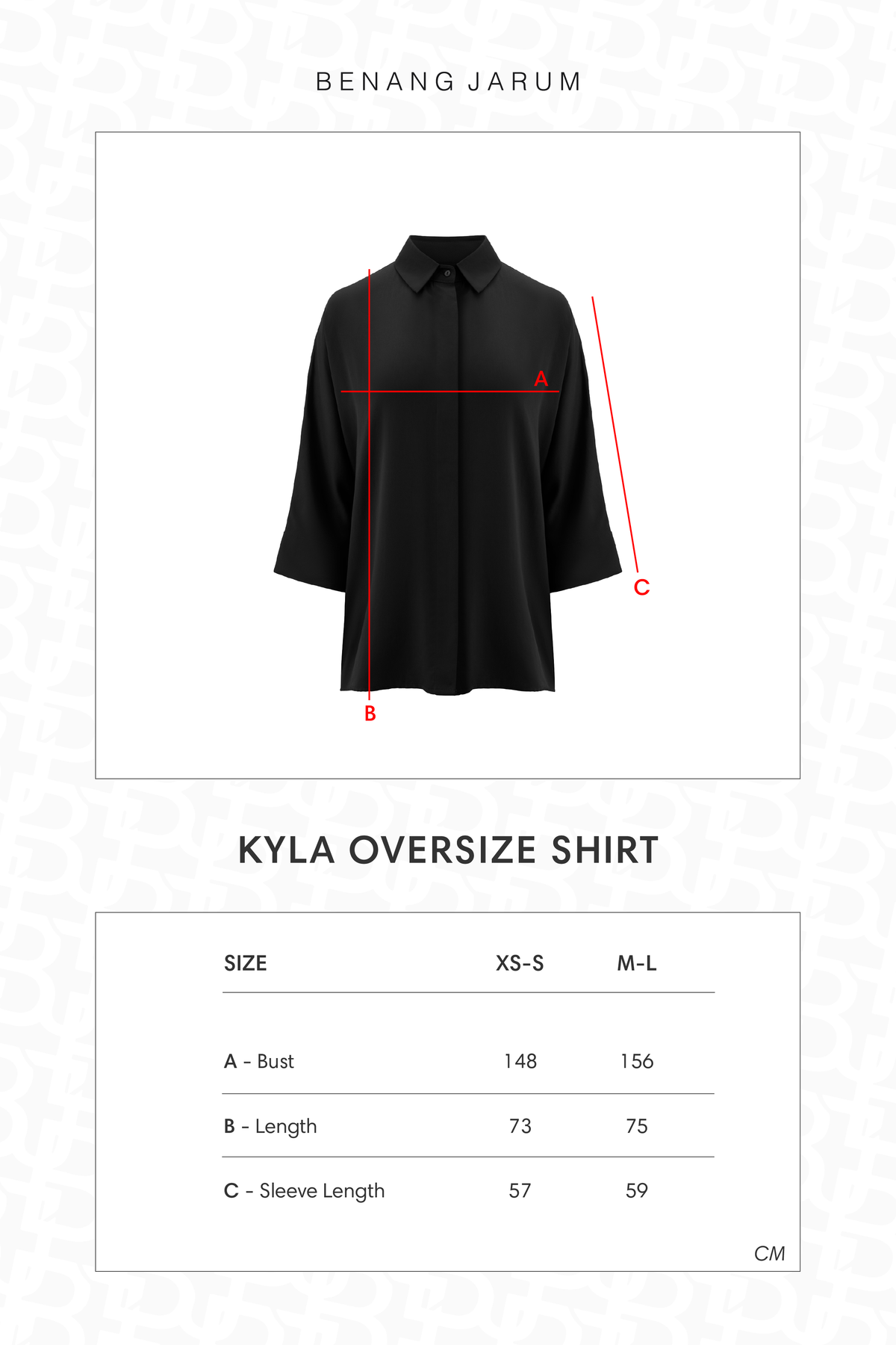 Kyla Oversize Shirt - Black