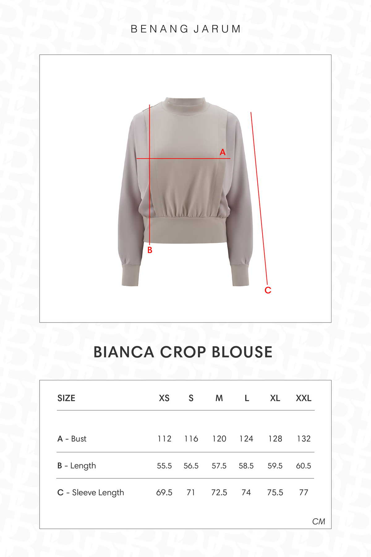 Bianca Crop Blouse - Light Taupe
