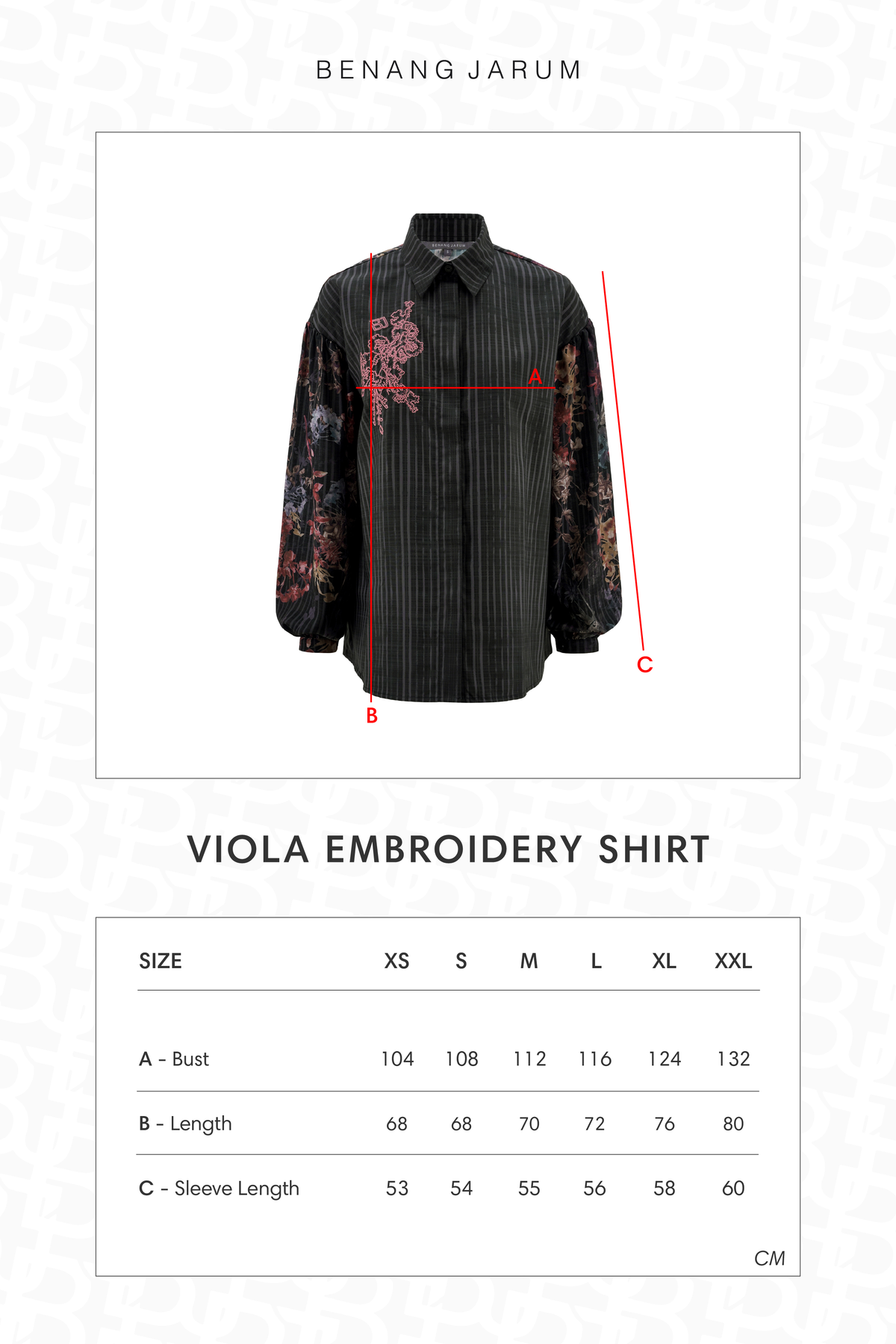 Viola Embroidery Shirt - Dark Viola