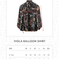 Viola Balloon Shirt - Dark Viola