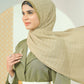 Bimu Pleated Shawl - Olive