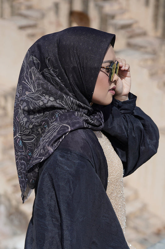 Maharani Voal Square - Black
