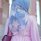Maharani Voal Square - Blue
