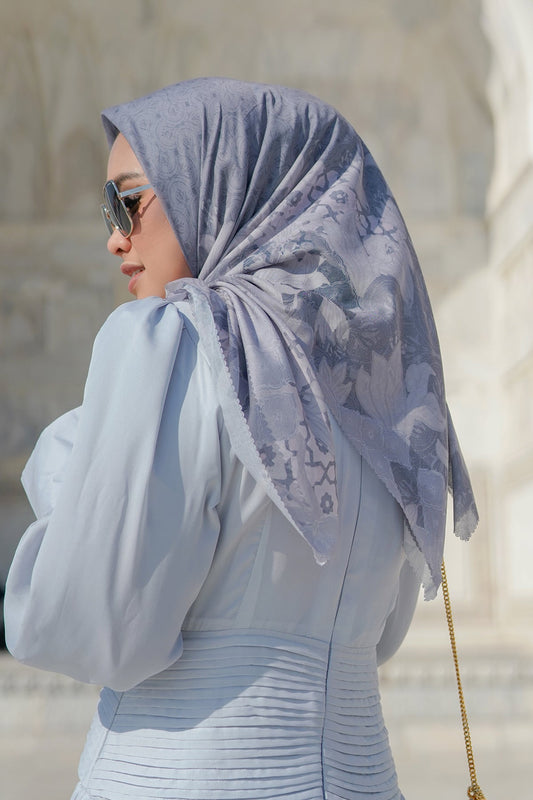 Maharani Voal Square - Grey