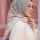 Maharani Voal Square - Lime