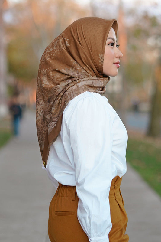 New York Reborn Voile Square - Central Park