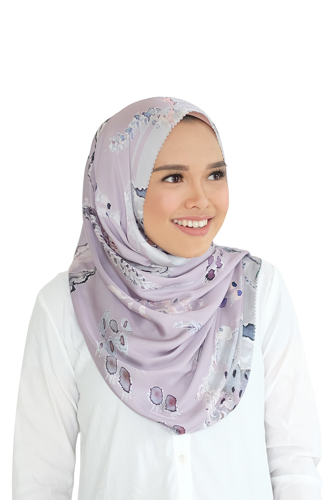 Le Costa Satin Shawl - Pale Blush