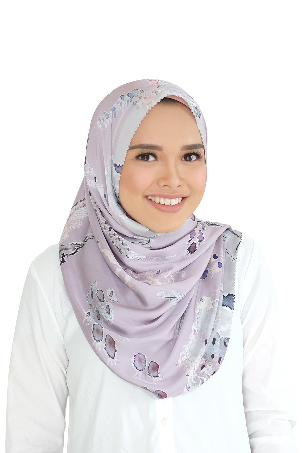 Le Costa Satin Shawl - Pale Blush