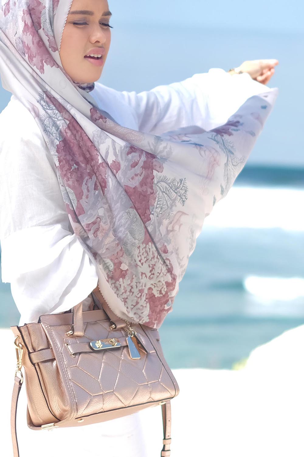 Song of the Sea Satin Shawl - Algae