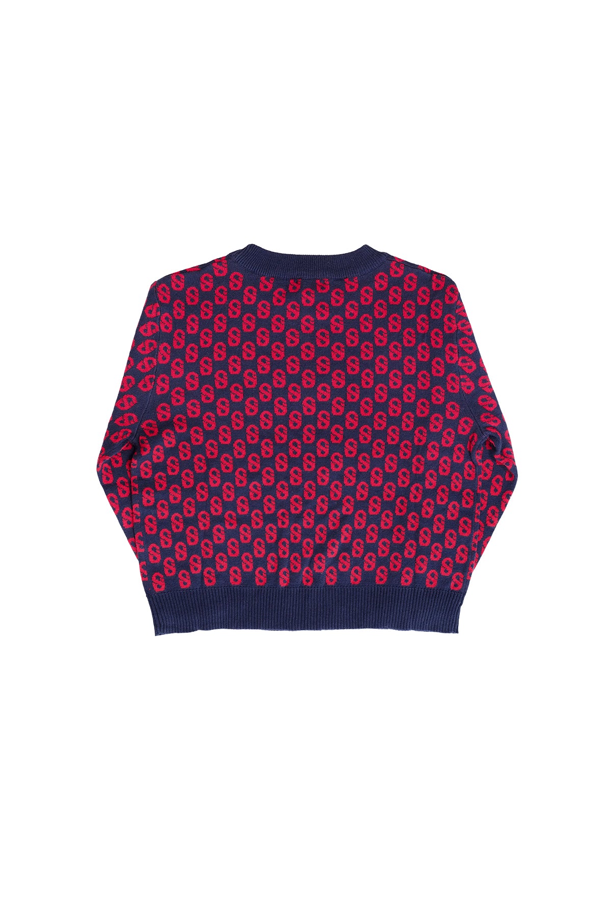 Kid's Signature Monogram Sweater - Carmine