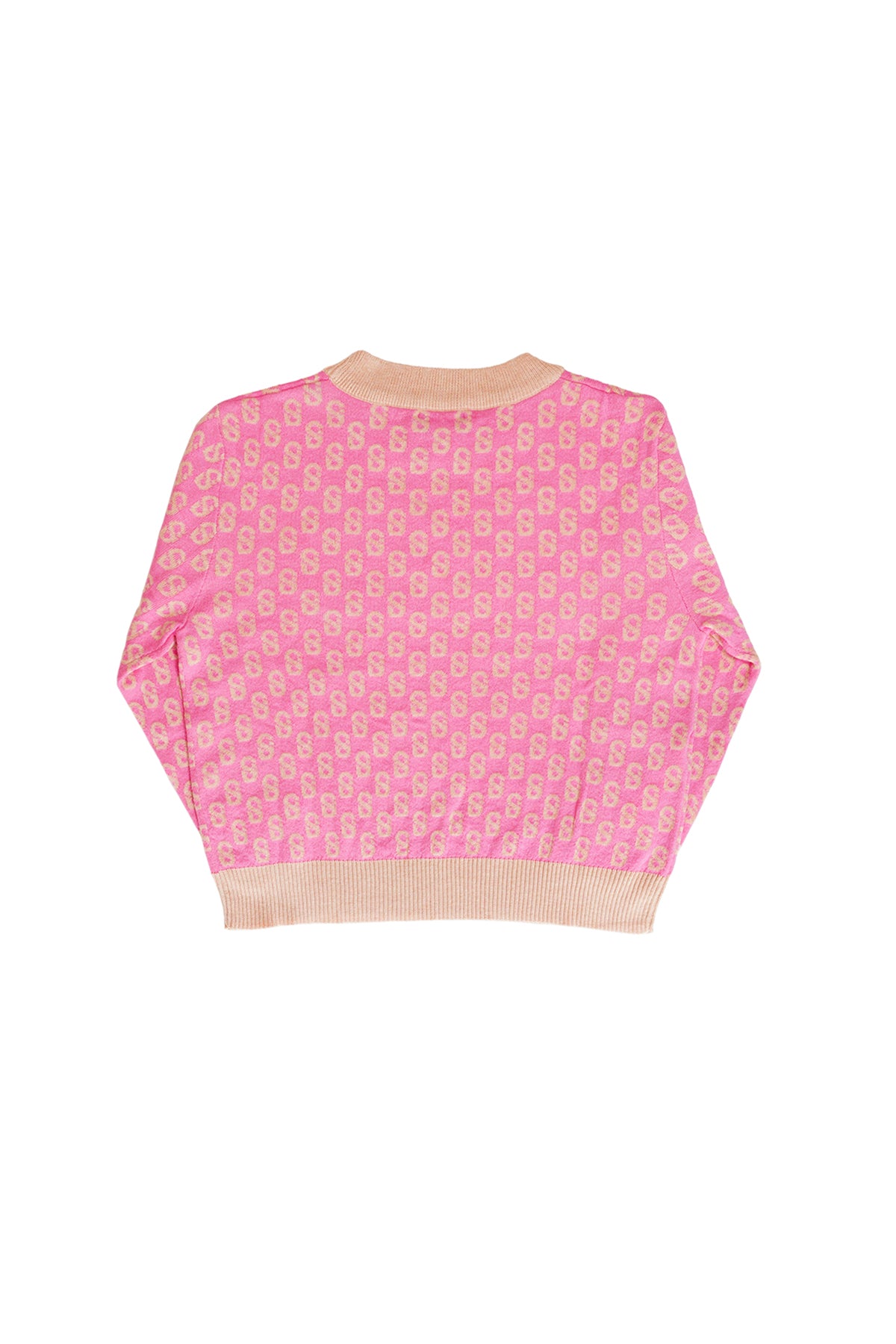 Everyday Kid's Monogram Sweater - Flamingo