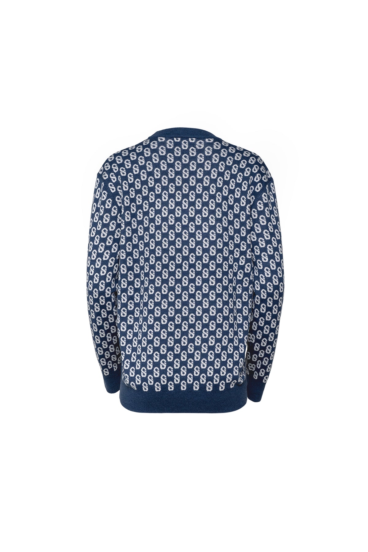 Everyday Monogram Sweater - Atlantic Blue – Buttonscarves Malaysia