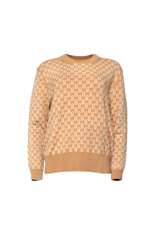 Everyday Monogram Sweater - Chestnut
