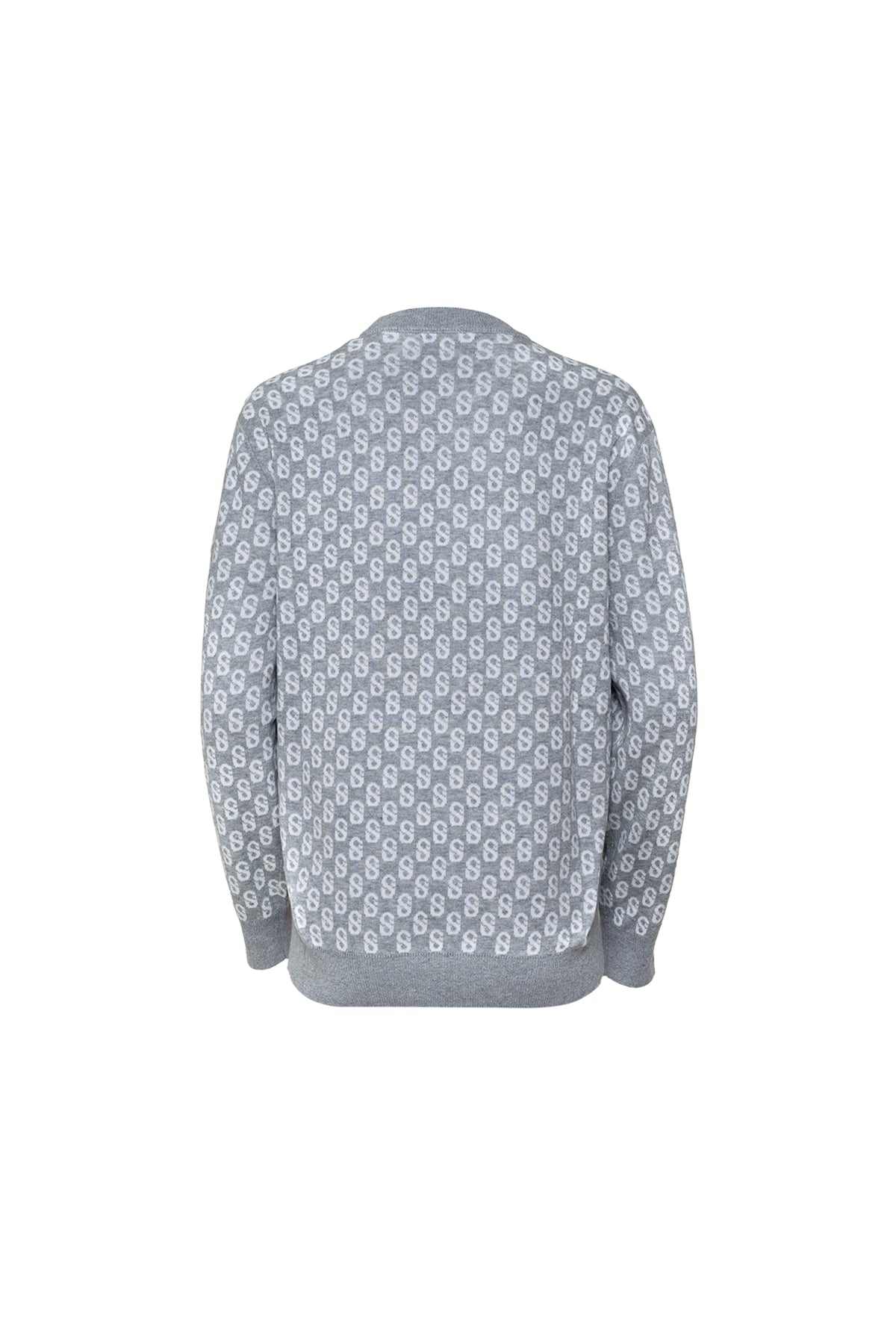 Everyday Monogram Sweater - Glacier Grey