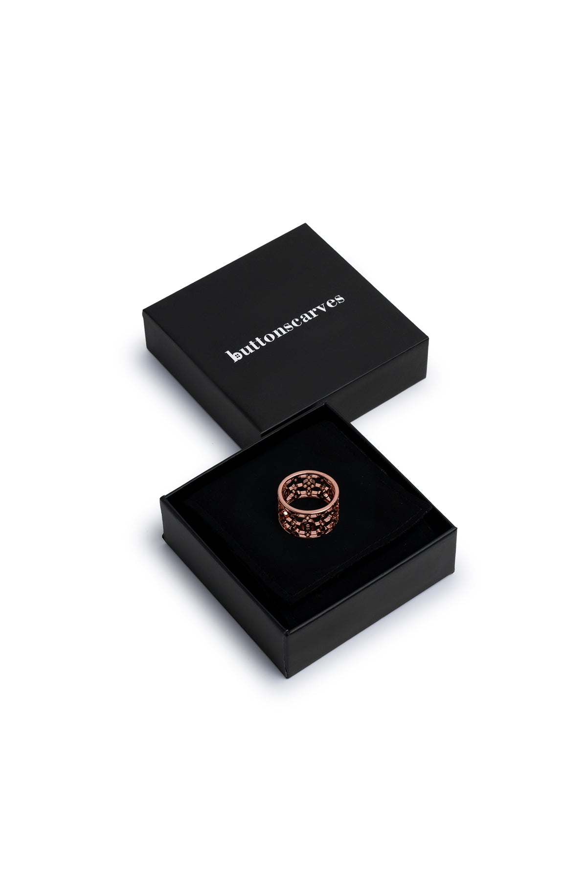 Mona Ring Brooch - Rose Gold