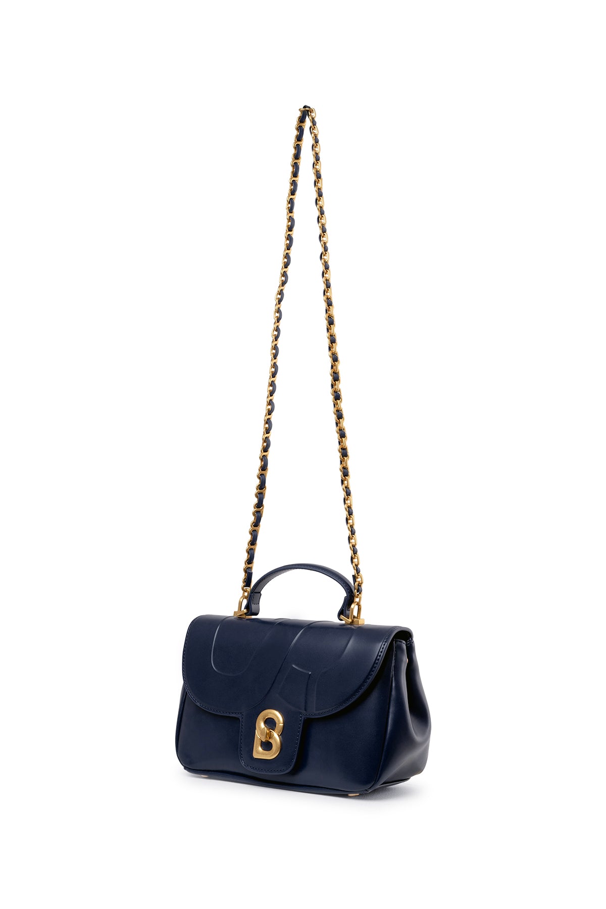 Alma Flap Bag Smooth Finish Medium - Navy