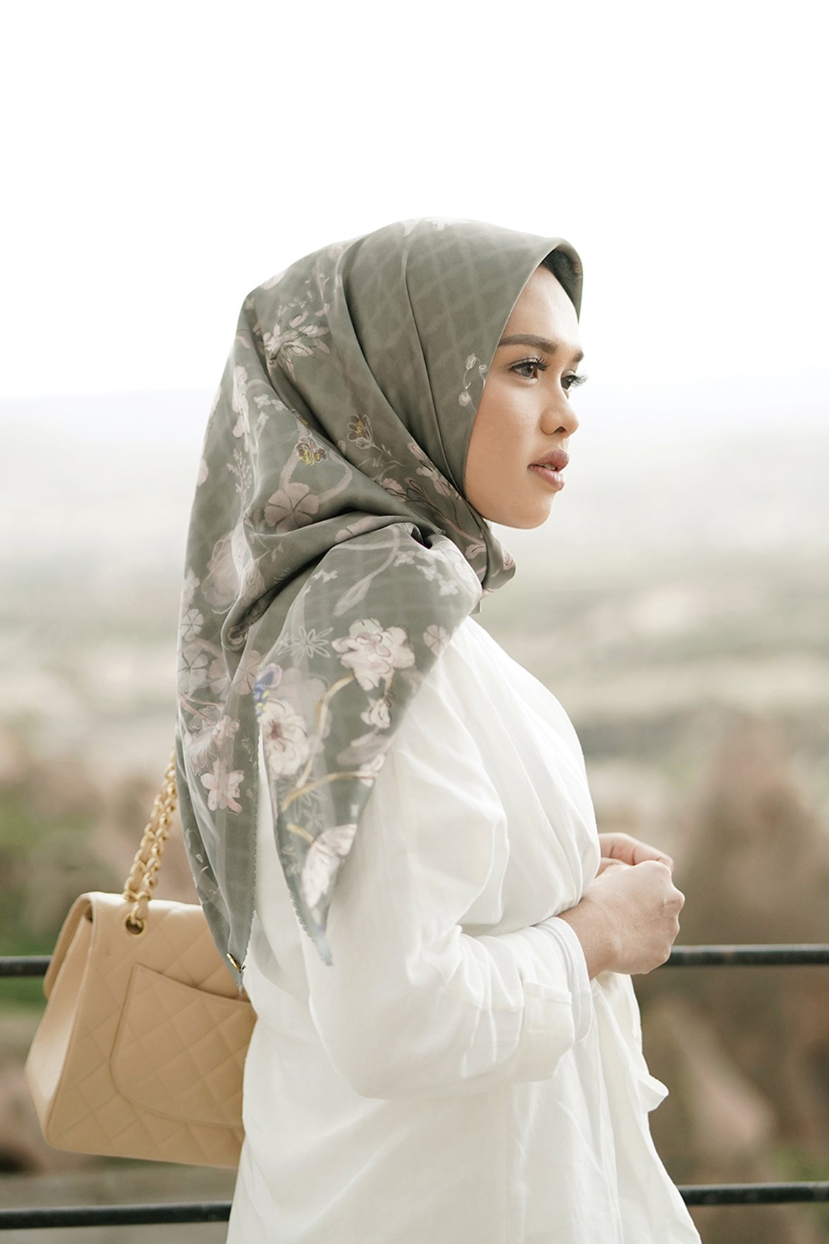 Sofya Satin Square - Oregano