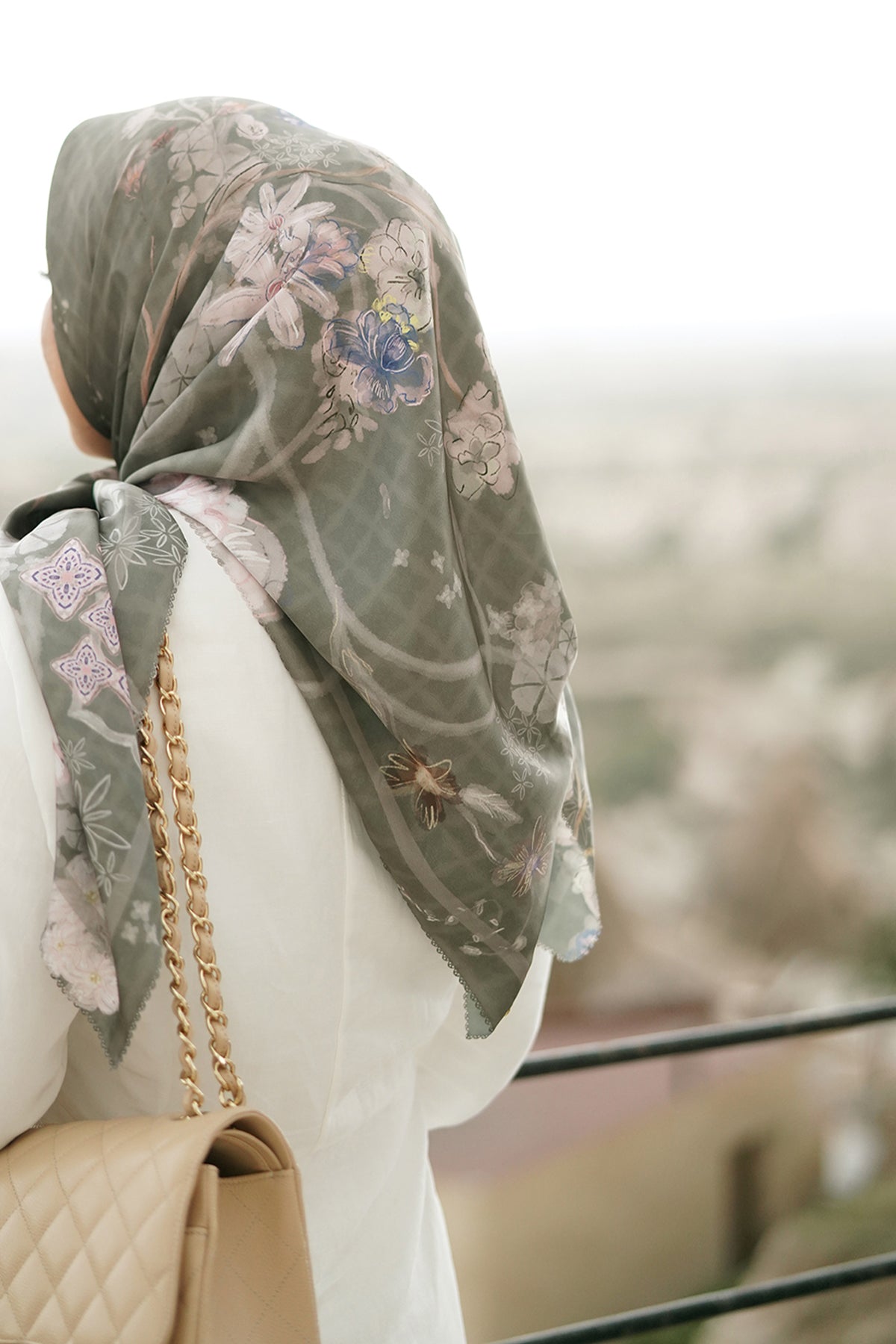 Sofya Satin Square - Oregano